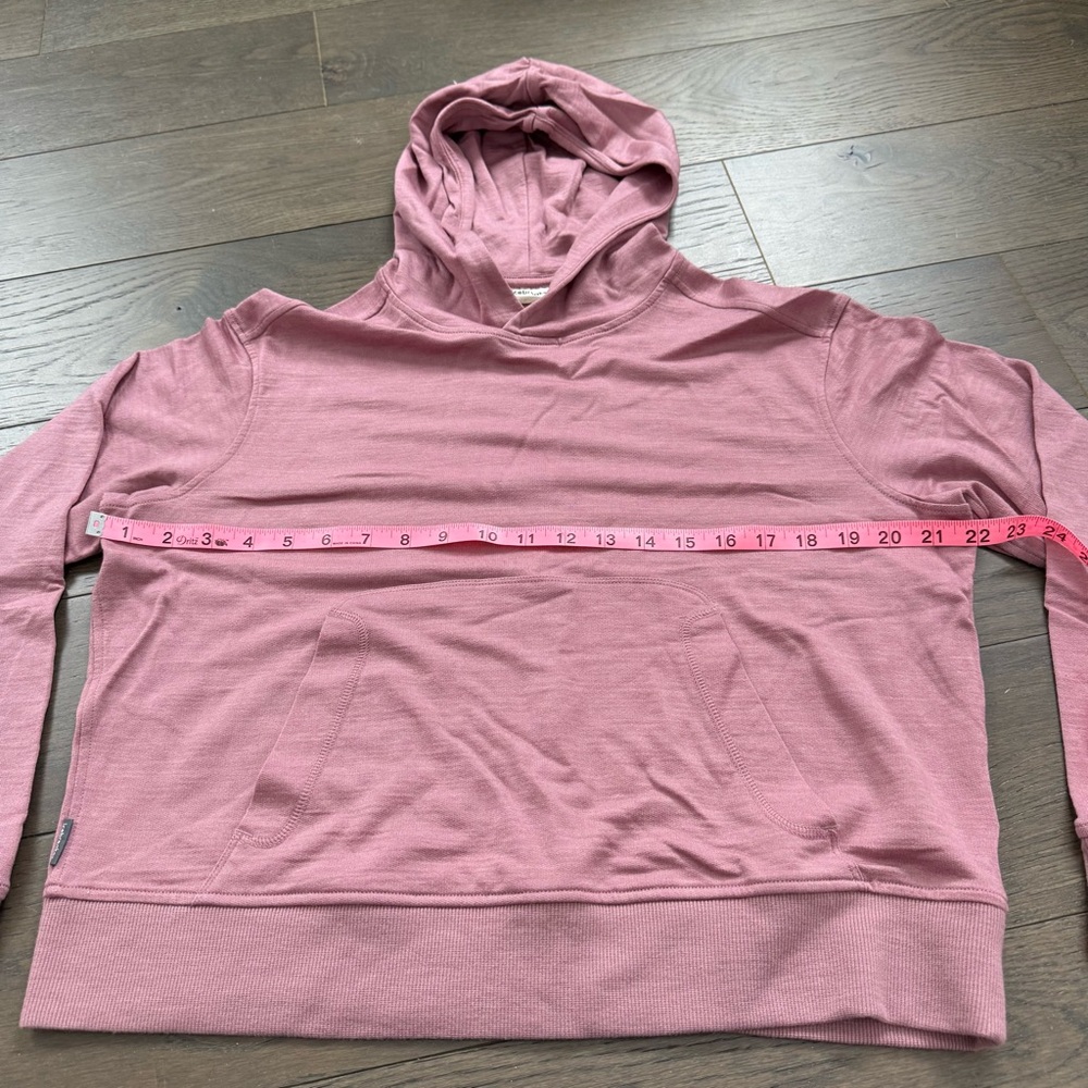ICEBREAKER 
Merino Crush II Long Sleeve Hoodie - Women's Pink Crystal Sz Lg EUC - Picture 11 of 16